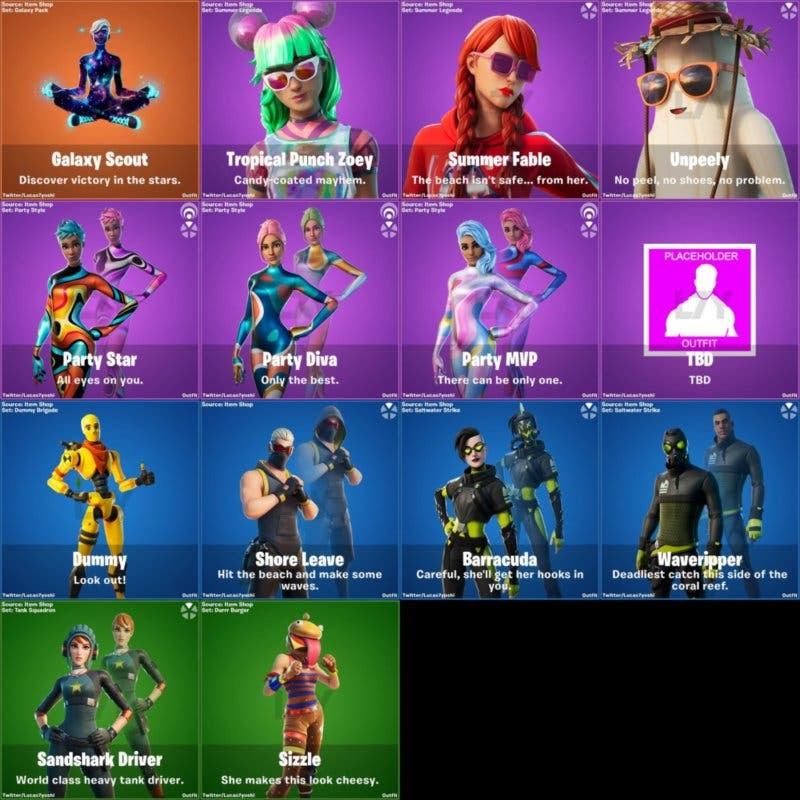 Fortnite todos los gestos skins y objetos cosméticos de la