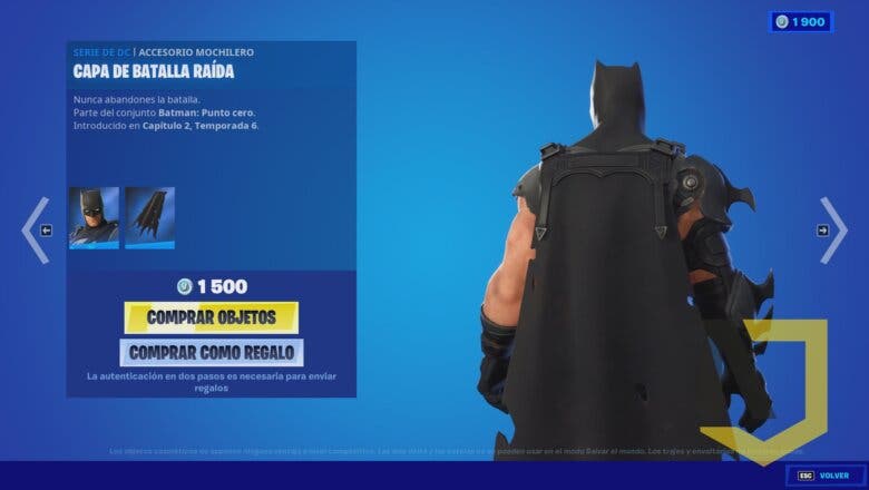 Batman Cero Llega Por Fin A Fortnite Esta Es Su Skin Accesorios Y