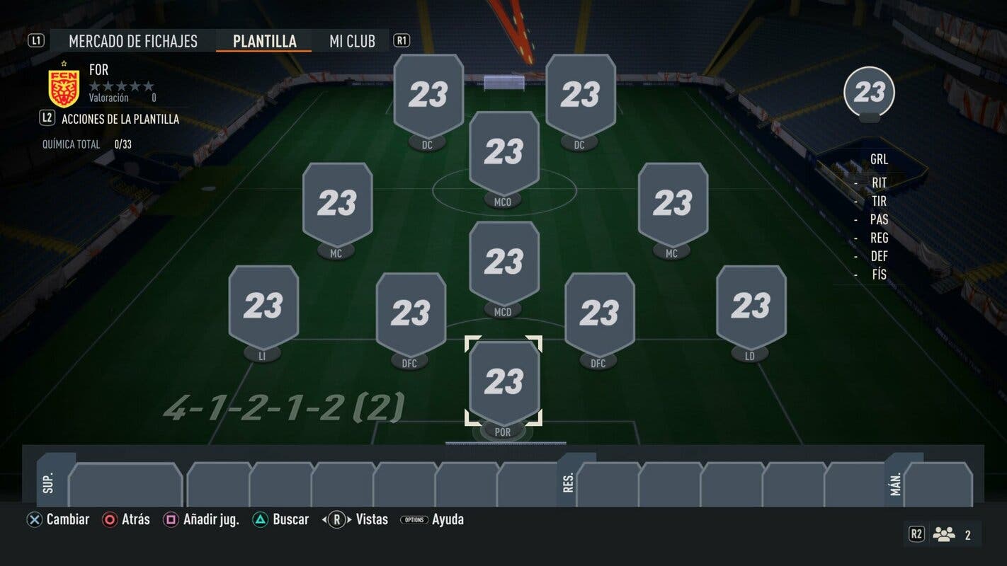 FIFA 23 la formación del tiki taka Tácticas e instrucciones para la 4