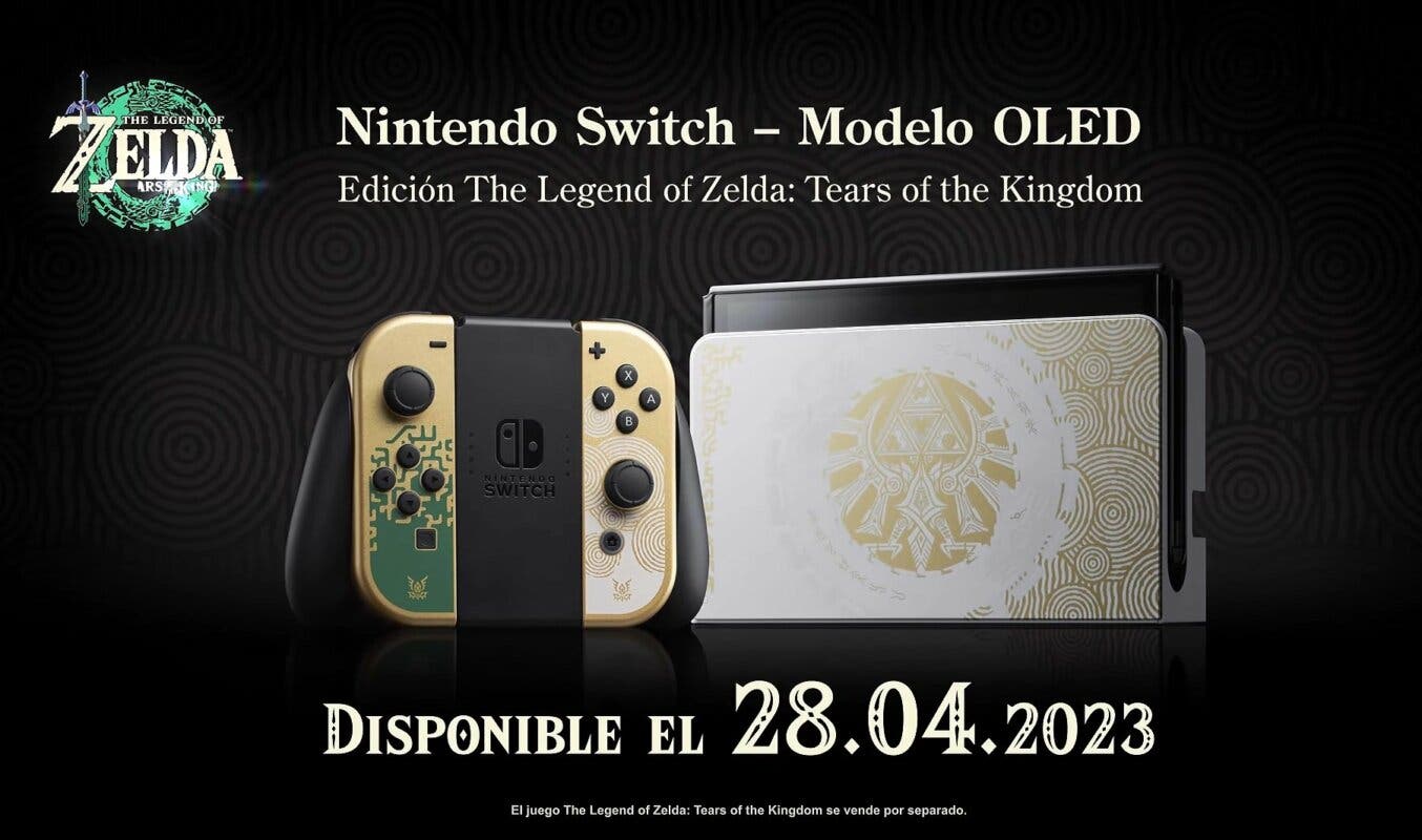 Fecha de RESERVA de Nintendo Switch OLED edición Zelda Tears of the