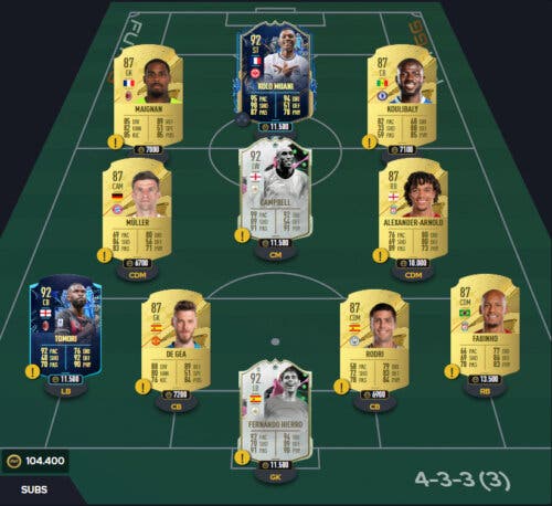 FIFA 23 Merece la pena Thiago Alcántara FUTTIES Jugador SBC