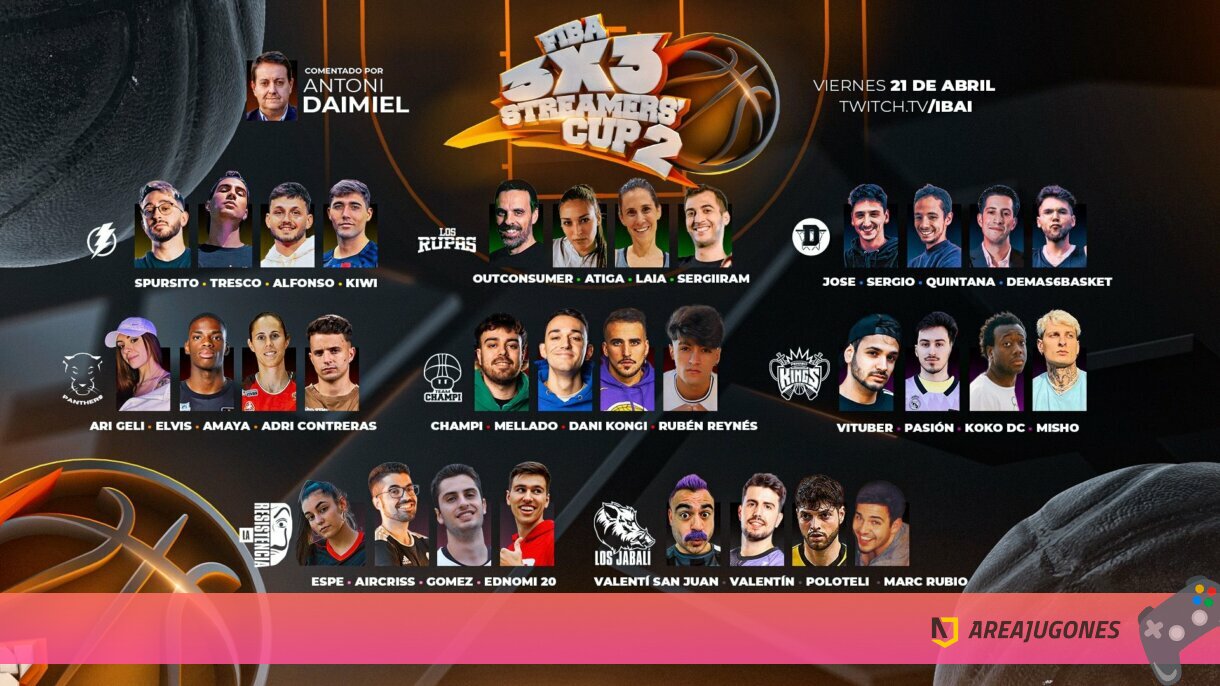 Streamers Cup 3×3: program and where to see the second edition of the Ibai basketball tournament