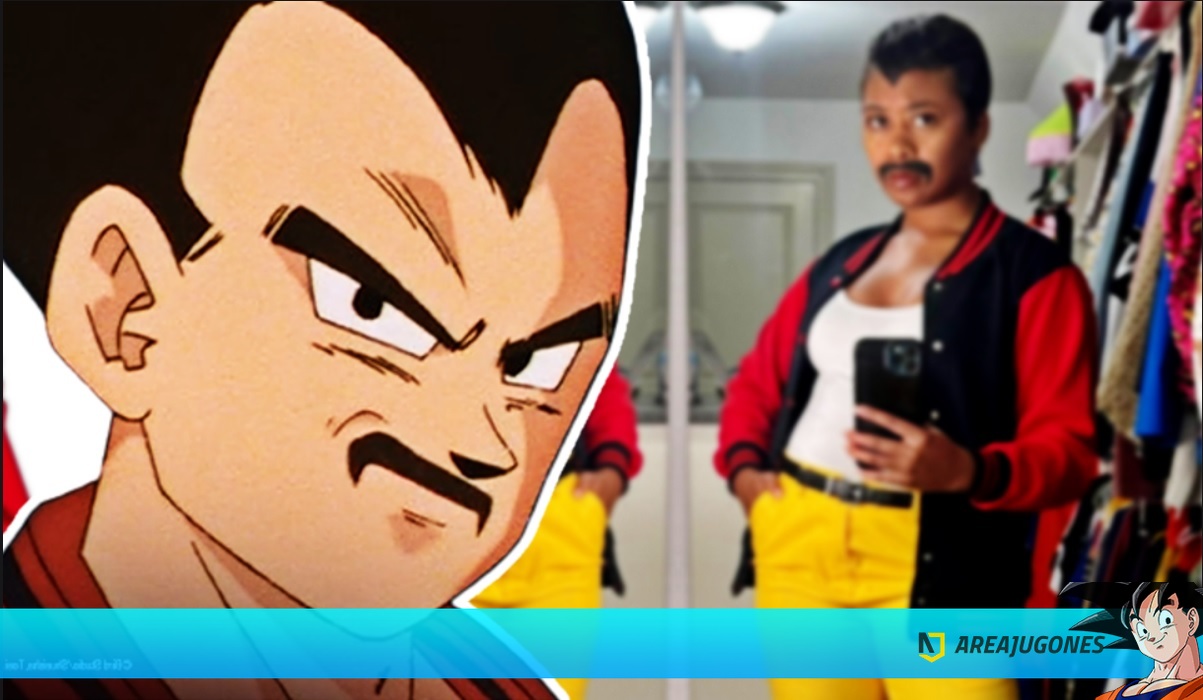 Dragon Ball: A cosplayer becomes the ridiculous Vegeta with mustache of GT