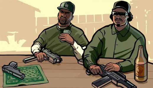 GTA San Andreas CJ and Ryder