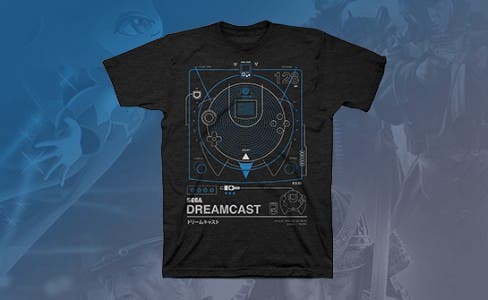 Camiseta de Dreamcast que obtendremos si contribuímos con 50$ o más