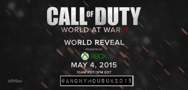 call of duty world at war II reveal poster