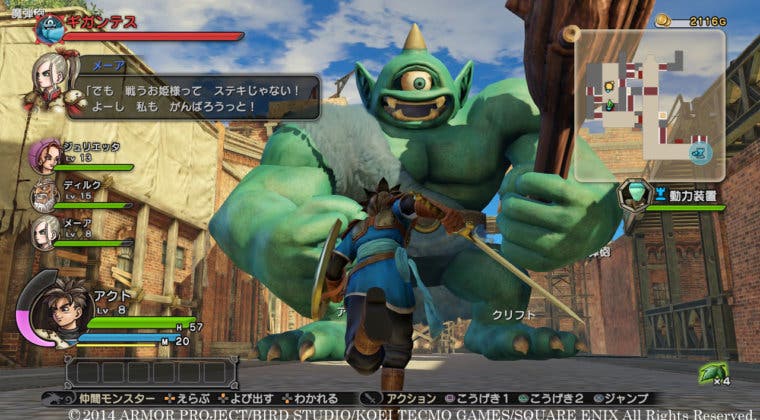 Imagen de Un nuevo gameplay  de Dragon Quest Heroes nos muestra cómo serán los combates finales