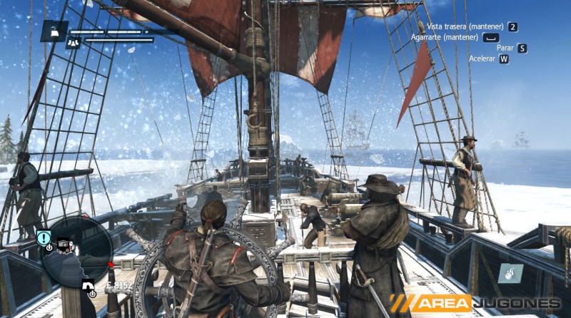 Aunque con un bergantín con nuevos "juguetitos", la jugabilidad apenas cambió con respecto a Black Flag