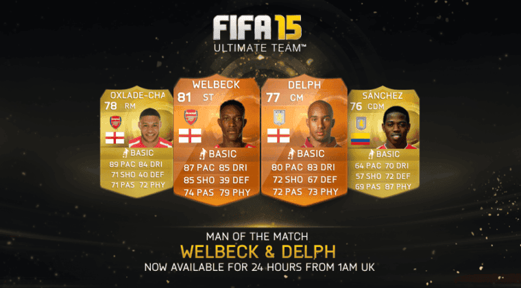 Imagen de Welbeck y Delph, nuevos MOTM para FIFA 15 Ultimate Team