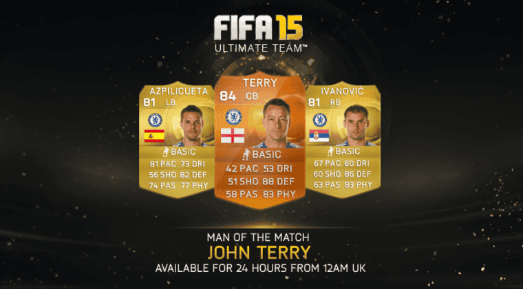 Imagen de John Terry, nuevo MOTM para FIFA 15 Ultimate Team