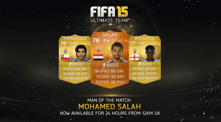 Imagen de Mohamed Salah, nuevo MOTM de FIFA 15 Ultimate Team