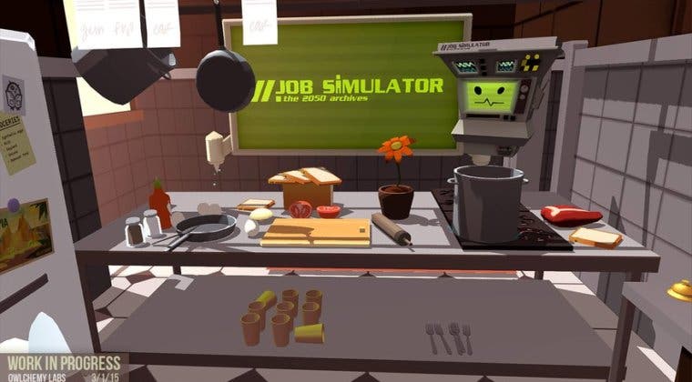 Imagen de Job Simulator es el primer juego de realidad virtual anunciado para SteamVR