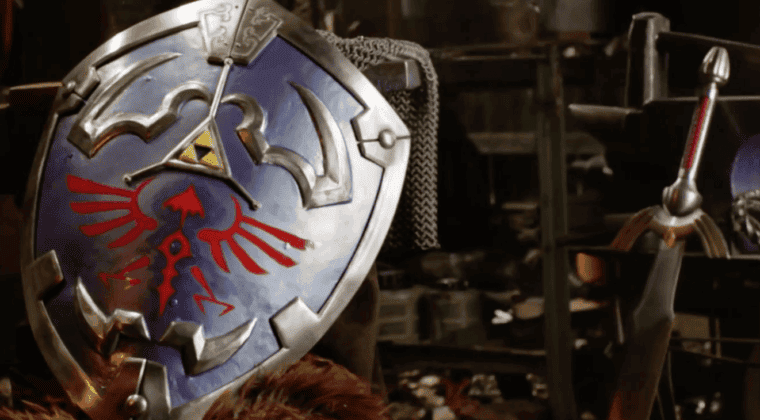 Imagen de Man at Arms recrea el escudo Hylian de la saga The Legend of Zelda
