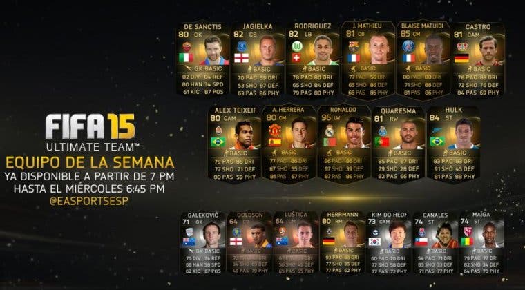 Imagen de Equipo de la Semana FIFA 15 Ultimate Team