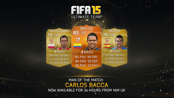 Imagen de Carlos Bacca, nuevo MOTM para FIFA 15 Ultimate Team