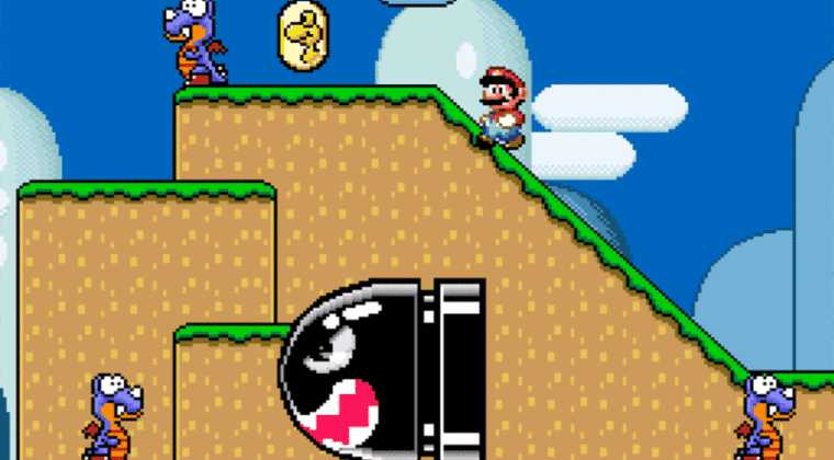 Imagen de Completan Super Mario World con los ojos tapados