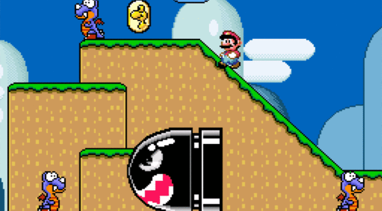 Imagen de Completan Super Mario World con los ojos tapados