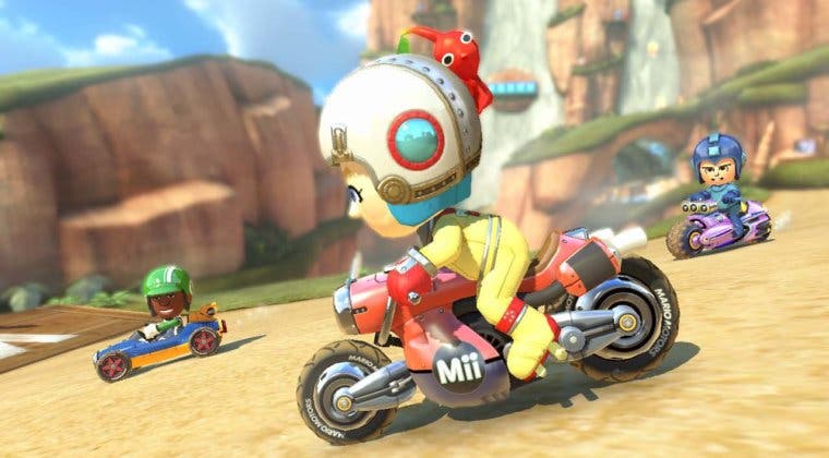 Imagen de Se muestra en un gameplay el traje de Olimar para Mario Kart 8