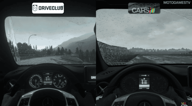 Imagen de Comparan el efecto de la lluvia en Project CARS y DriveClub en un vídeo