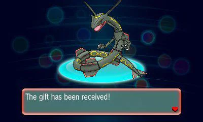 Imagen de Un nuevo evento de Pokémon Rubí Omega y Zafiro Alfa regala a Rayquaza variocolor