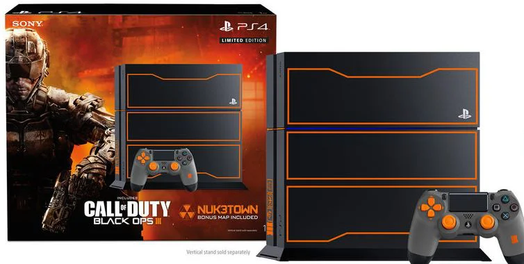 Imagen de Pack "edición limitada" de PlayStation 4 con el diseño de Call of Duty Black Ops 3