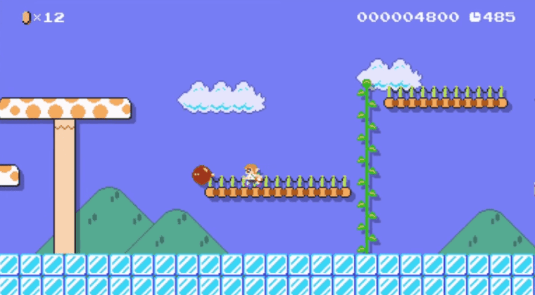 Imagen de Y esto es lo que pasa en Super Mario Maker si tenemos el amiibo de Inkling Girl