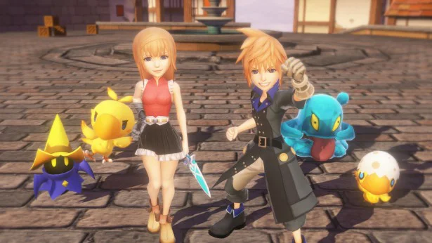 Imagen de World of Final Fantasy se muestra en una completa galería de imágenes