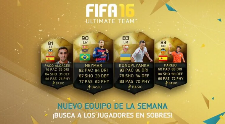 Imagen de Ya disponible el Equipo de la Semana 9 de FIFA 16 Ultimate Team