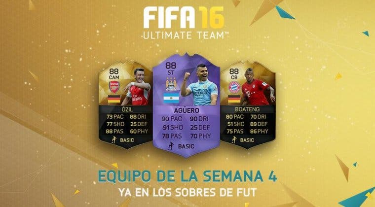 Imagen de Ya disponible el Equipo de la Semana 4 de FIFA 16 Ultimate Team