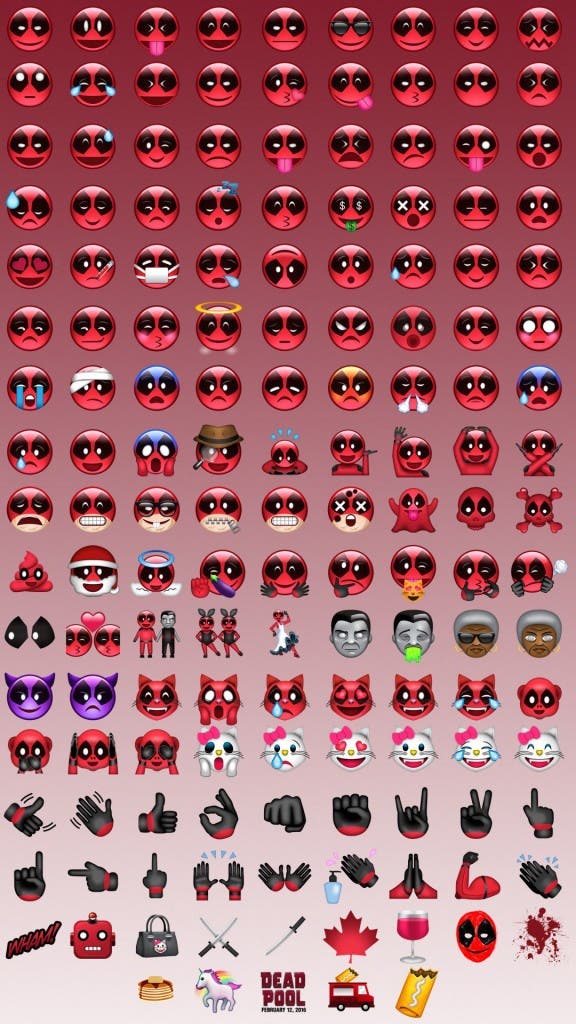 Areajugones Deadpool Emojis
