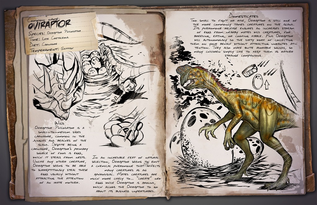 oviraptor ark survival evolved