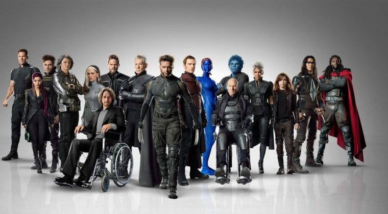 Imagen de Los actores del universo mutante de Fox juntos en una fotografía grupal