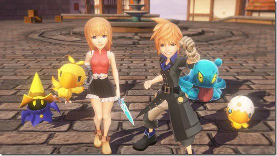Imagen de World of Final Fantasy se muestra en un bello gameplay