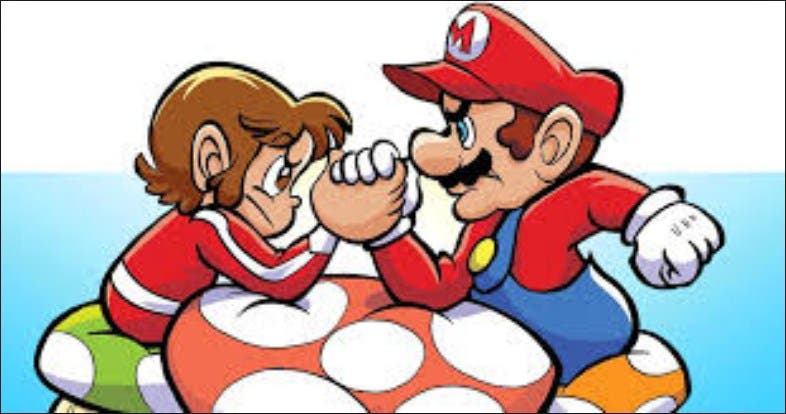 Alex Kidd y Mario