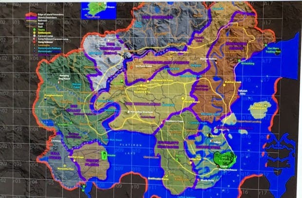 new red dead map