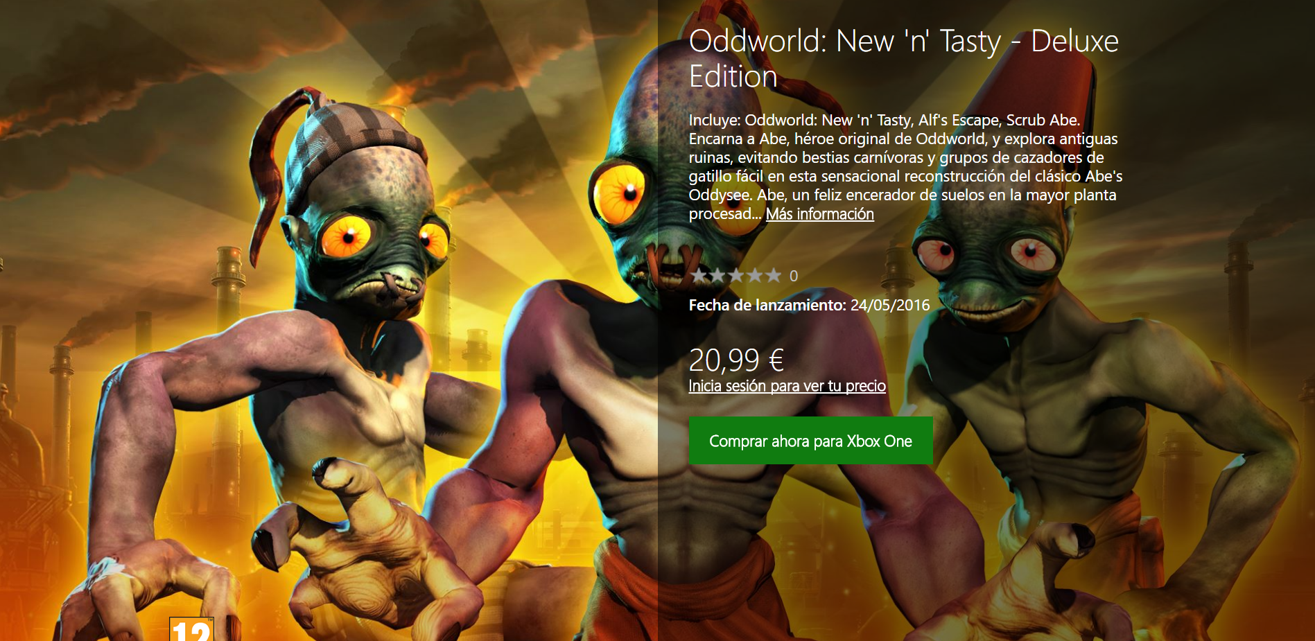 Bundle De Oddworld New 'n' Tasty Deluxe Edition Para Xbox One