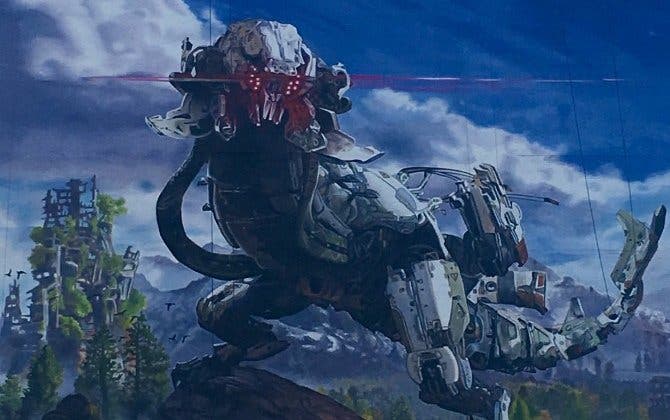 Imagen de Se muestra un gigantesco artwork de Horizon Zero Dawn