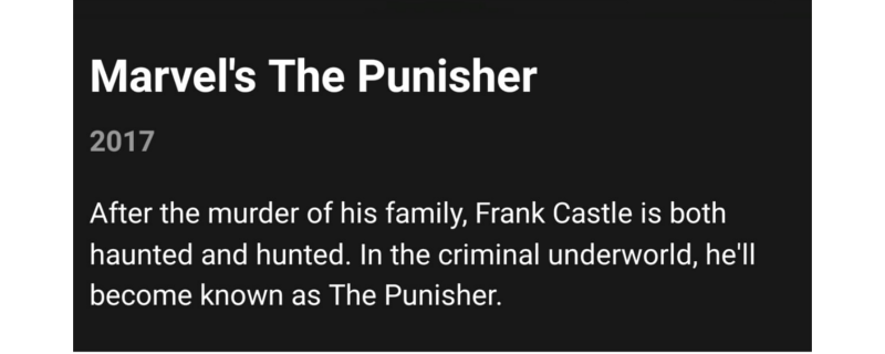 Areajugones The Punisher Netflix