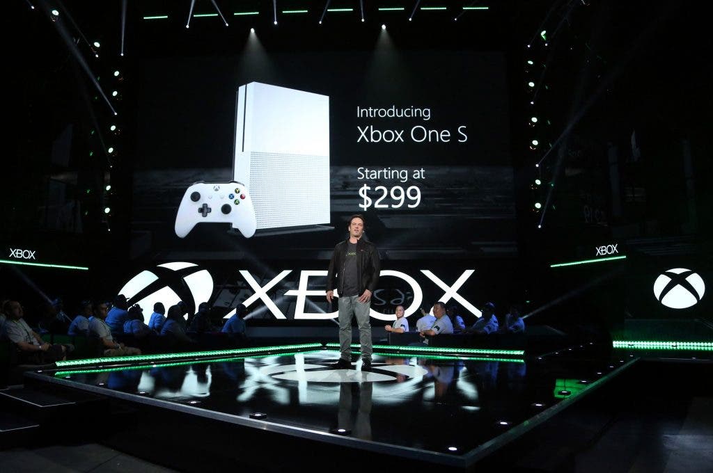 Phil and Xbox One S at E3 2016