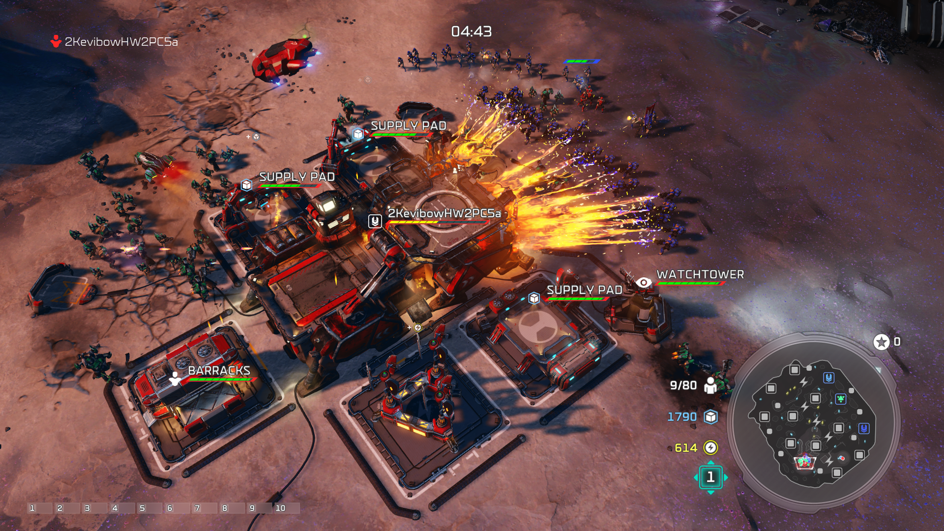 Halo Wars 2 MP Ashes Firebase on Fire