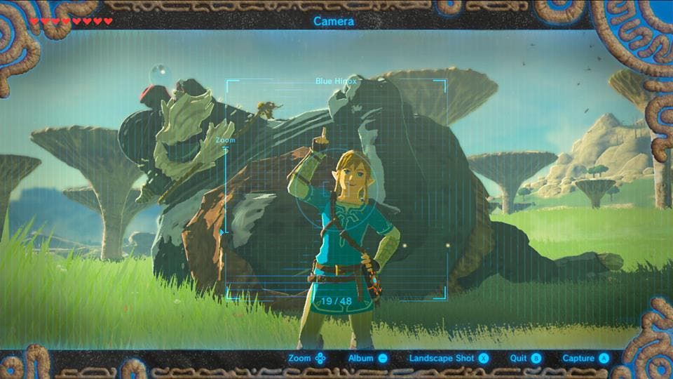 The Legend of Zelda Breath of the Wild modo camara