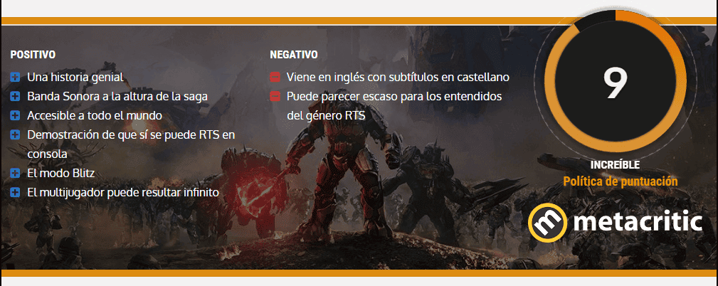 nota halo wars 2