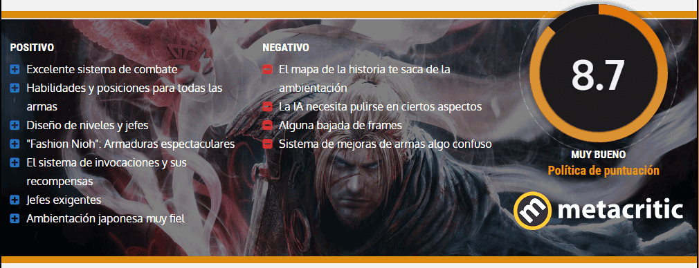 nota nioh