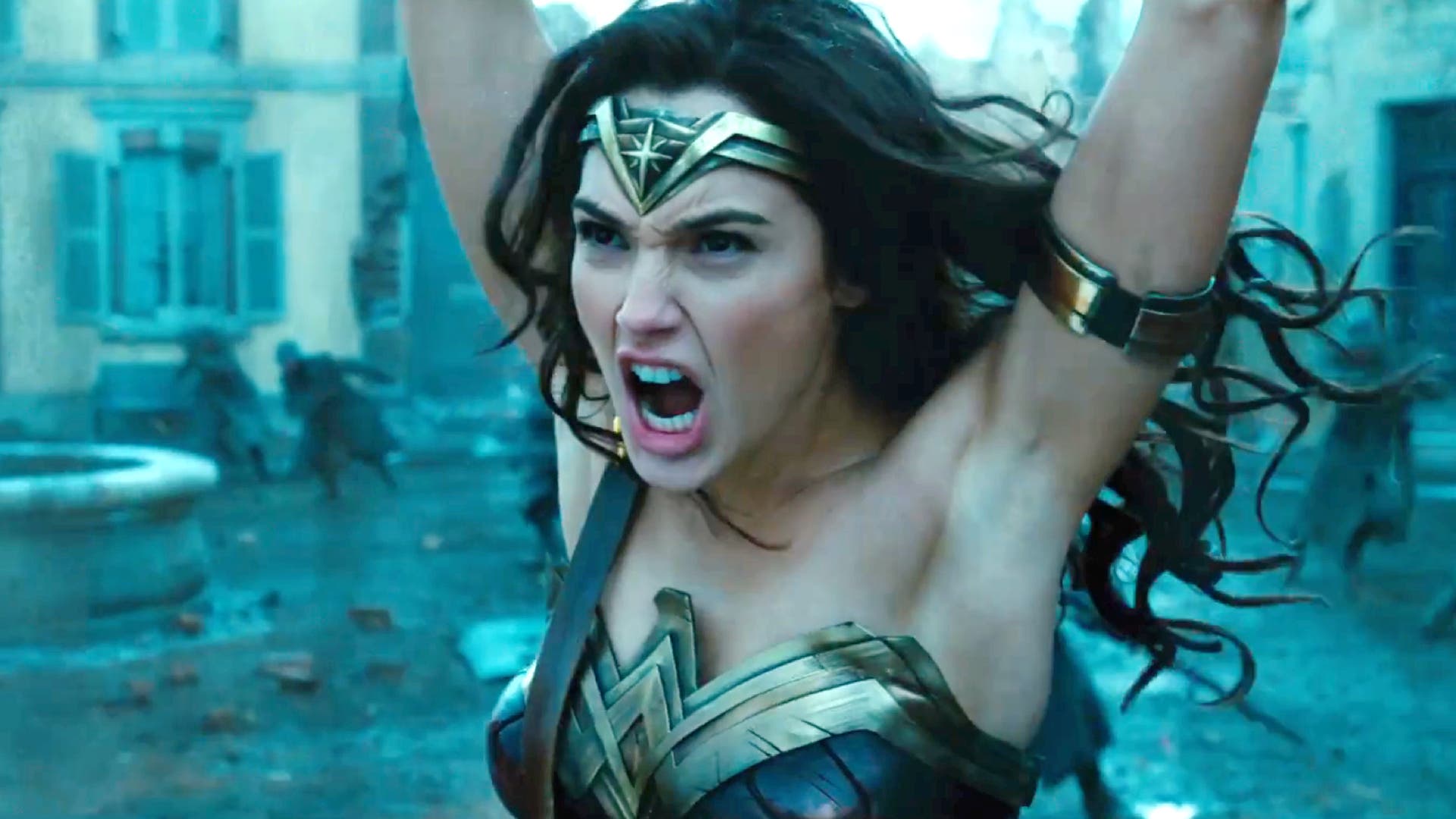 Imagen de Wonder Woman se depila las axilas con CGI