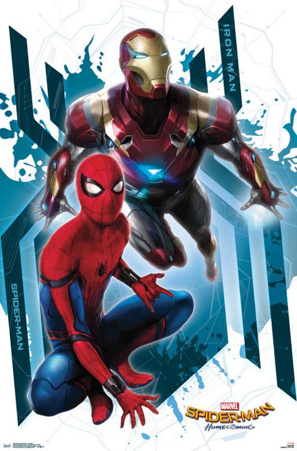 Spider Man and Iron Man in Homecoming Art