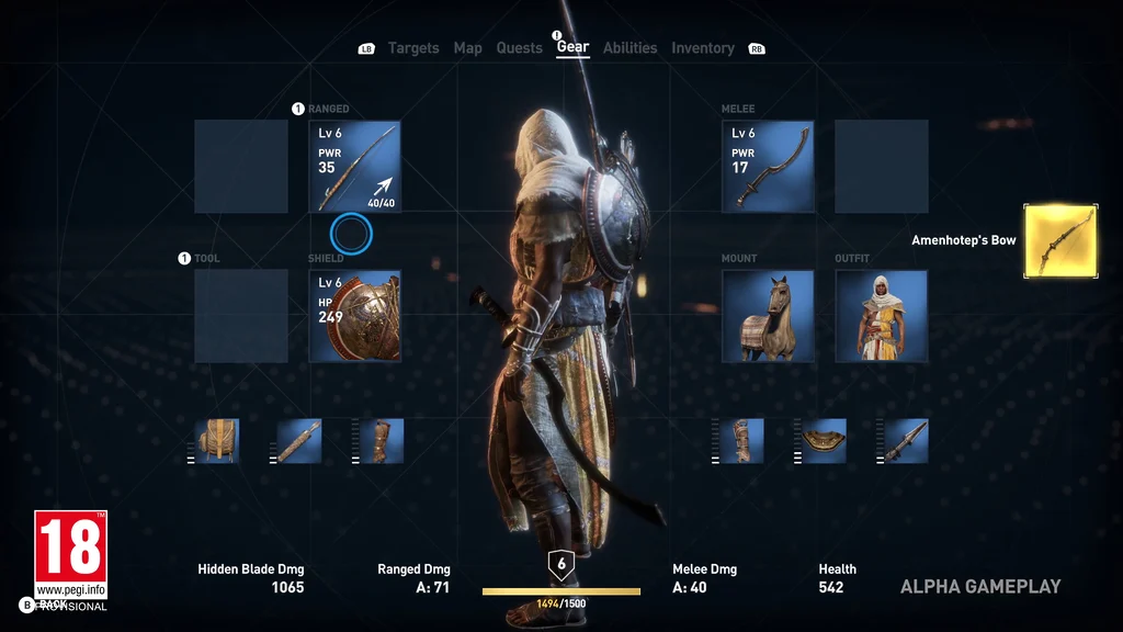 ACOrigins Alpha Gear