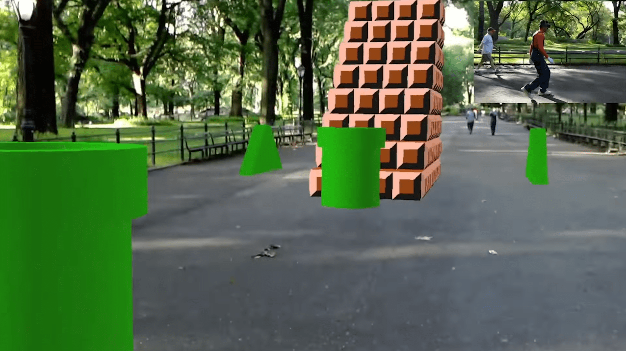 Imagen de Llega el primer nivel de Super Mario Bros a la realidad aumentada