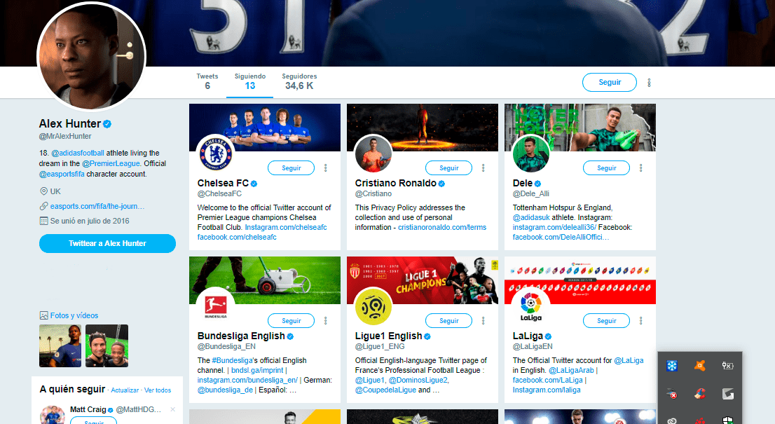 FIFA 18 Alex Hunter follows