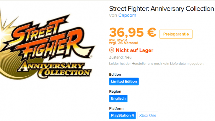 Street Fighter Aniversary Collection