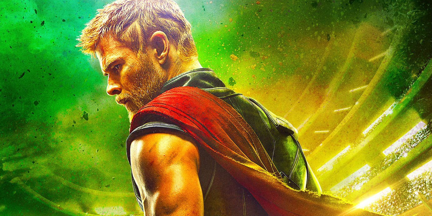Thor Ragnarok poster with Chris Hemsworth